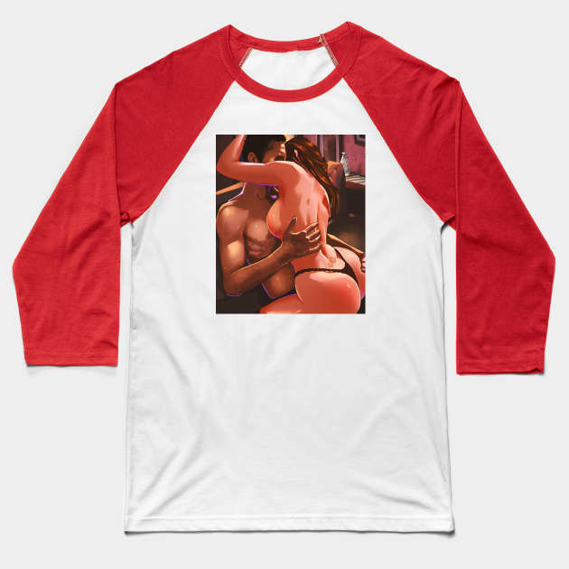 Make Love Baseball T-Shirt by nizzyartz